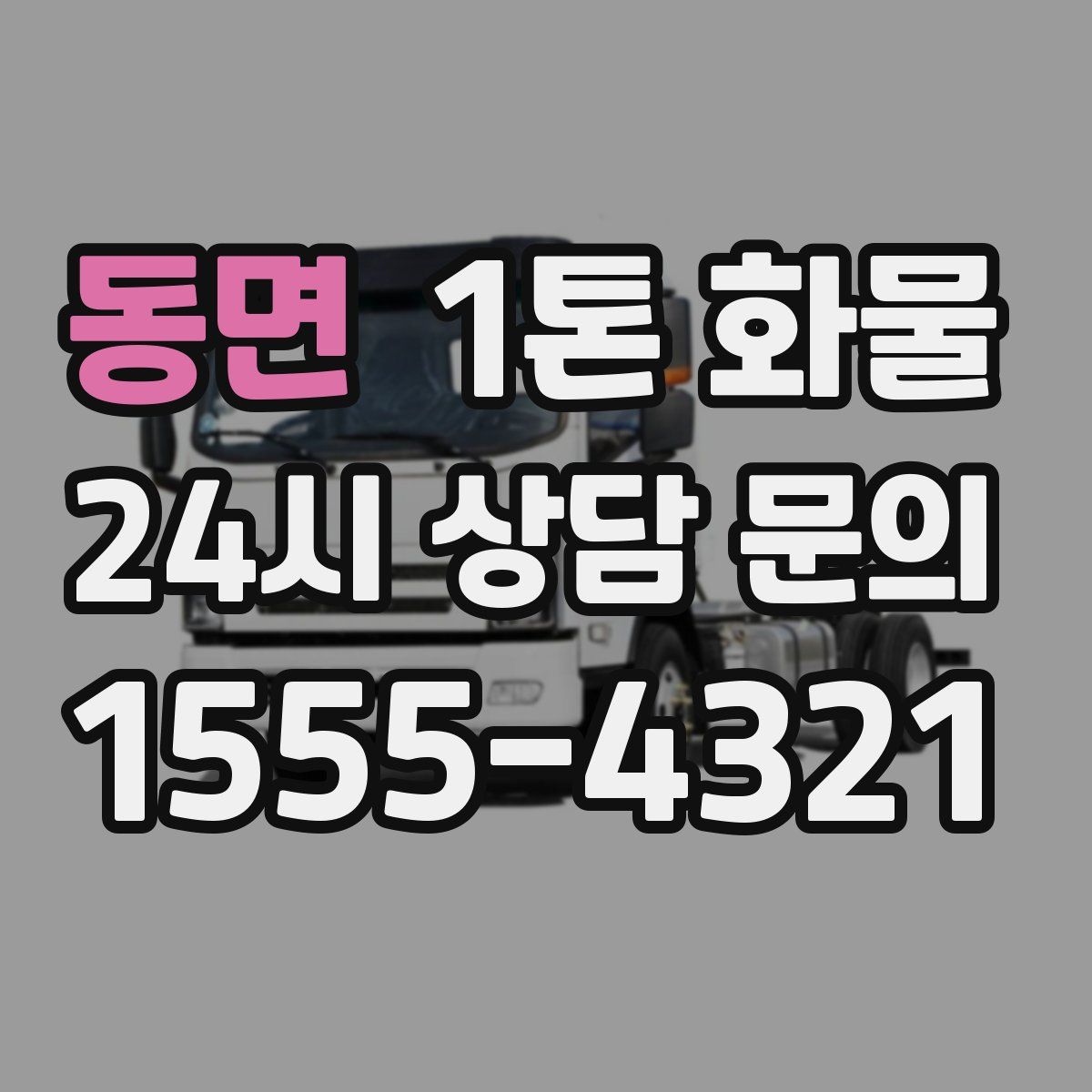 동면 1톤 화물