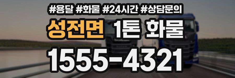 성전면 1톤 화물