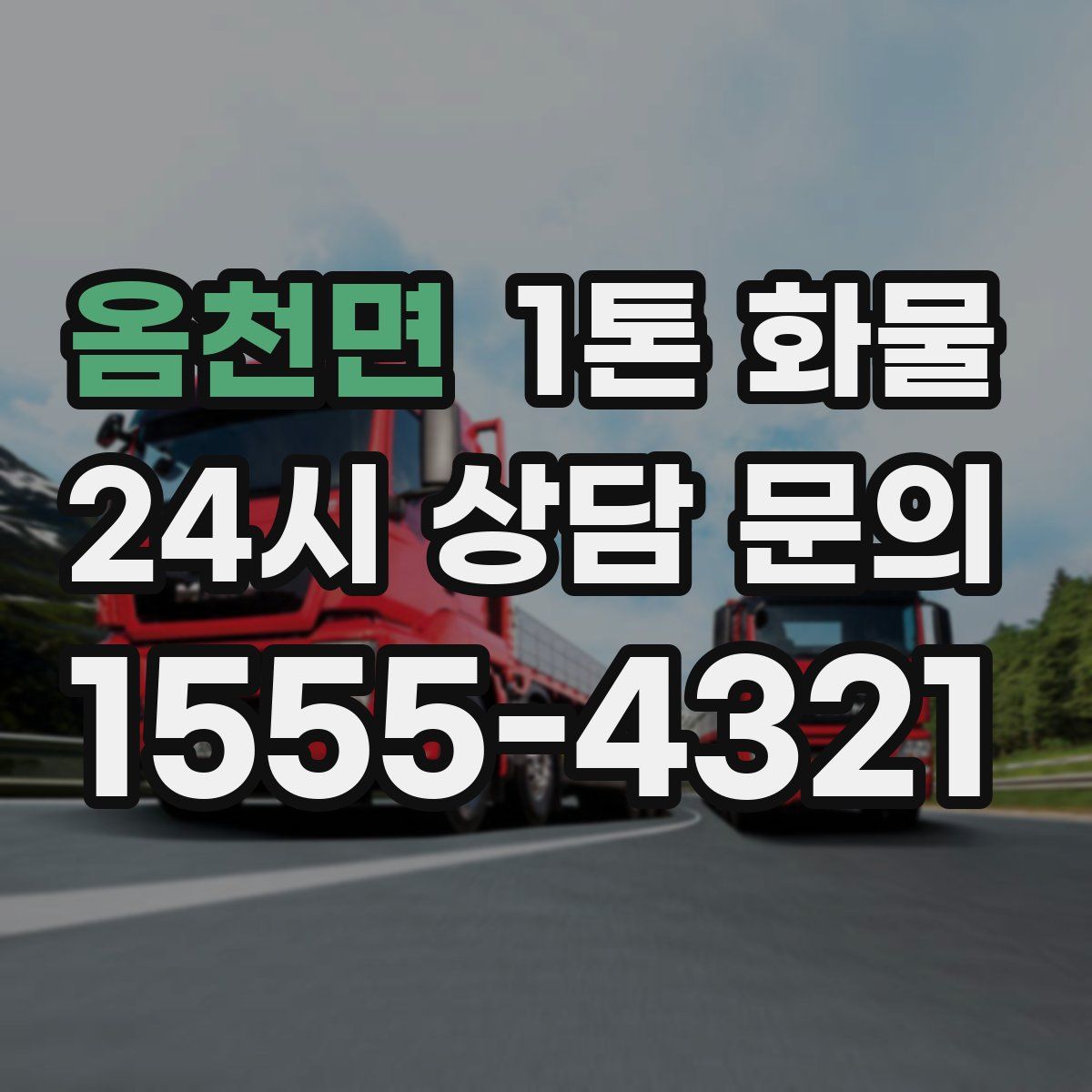 옴천면 1톤 화물