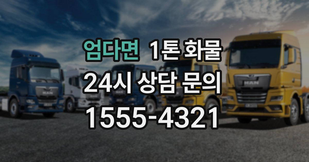 엄다면 1톤 화물