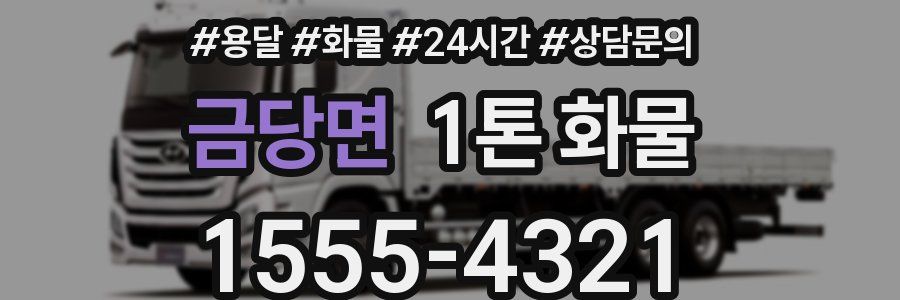 금당면 1톤 화물
