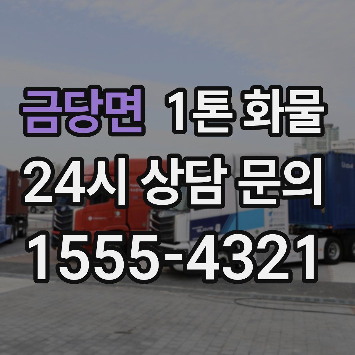 금당면 1톤 화물