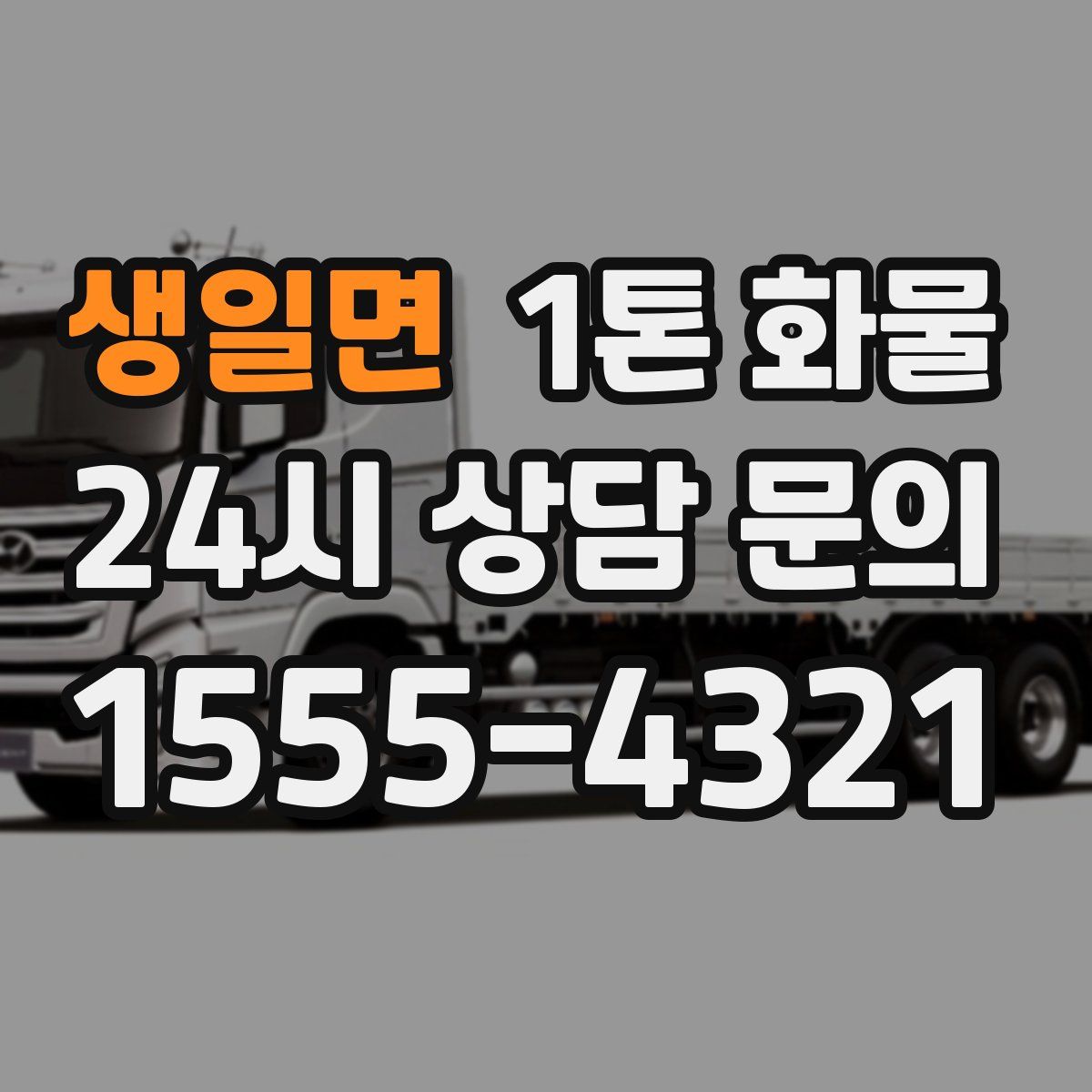생일면 1톤 화물