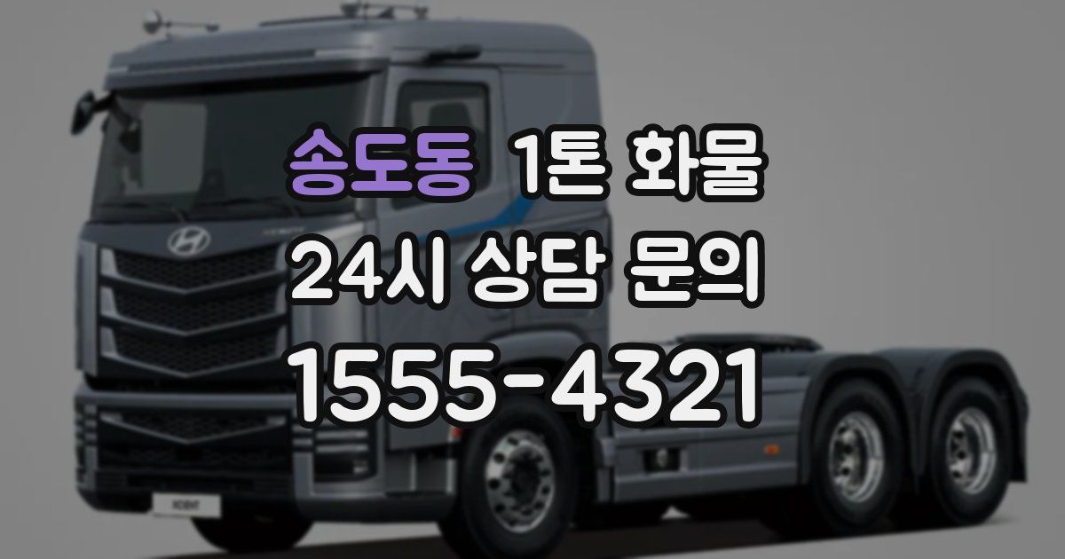 송도동 1톤 화물