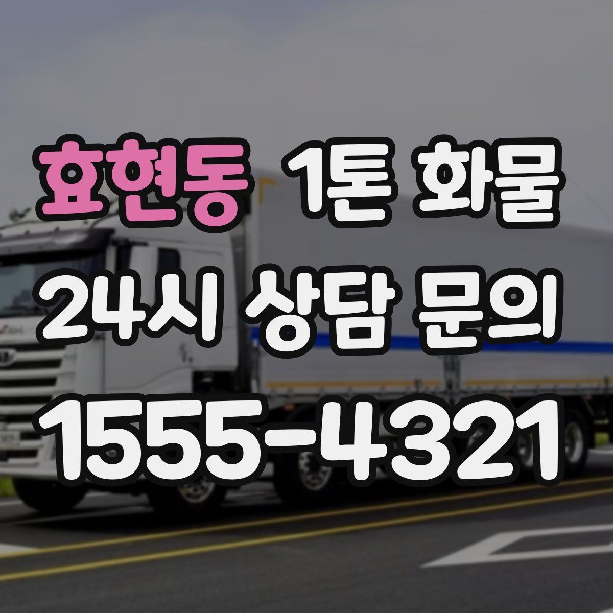 효현동 1톤 화물