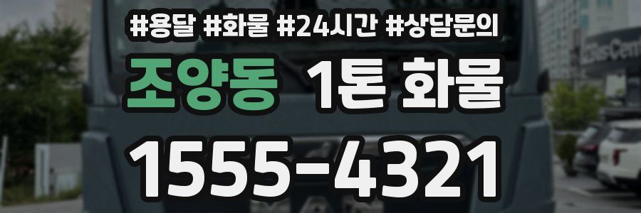 조양동 1톤 화물