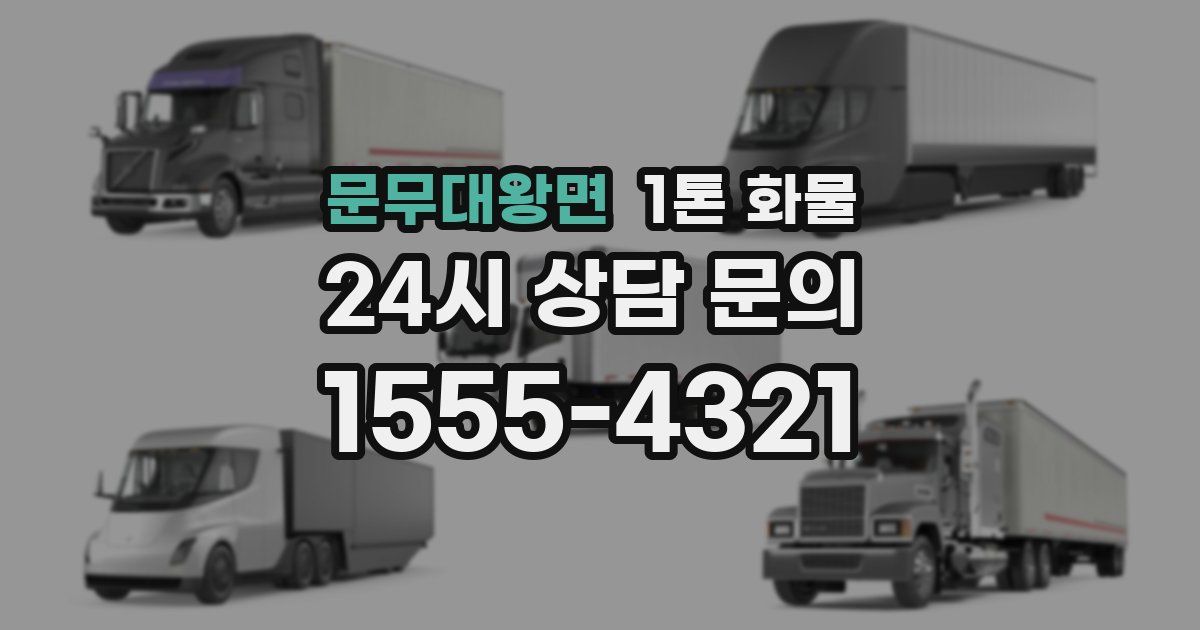 문무대왕면 1톤 화물
