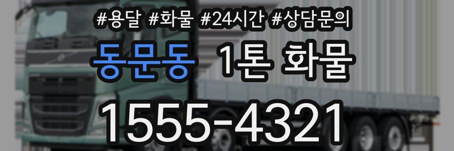 동문동 1톤 화물