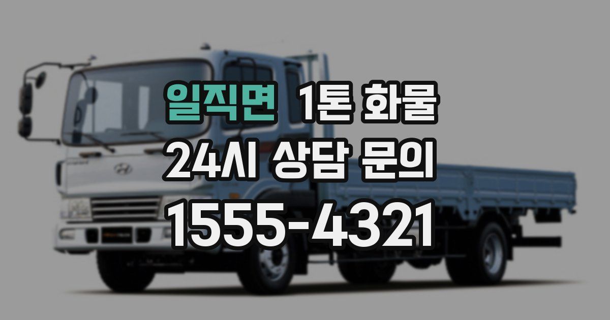 일직면 1톤 화물