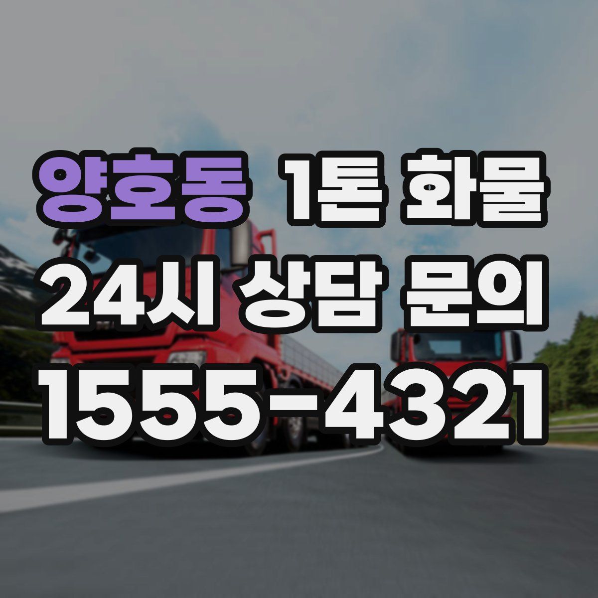양호동 1톤 화물