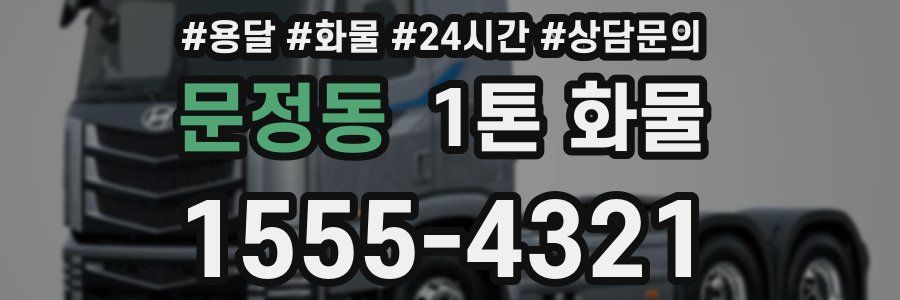 문정동 1톤 화물