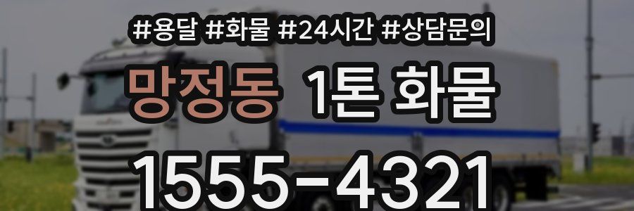 망정동 1톤 화물