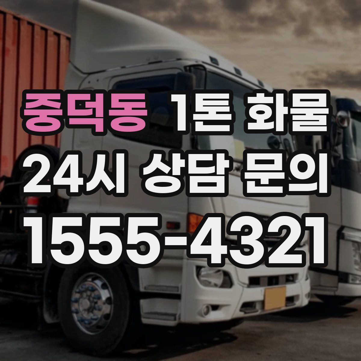 중덕동 1톤 화물