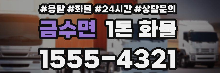 금수면 1톤 화물