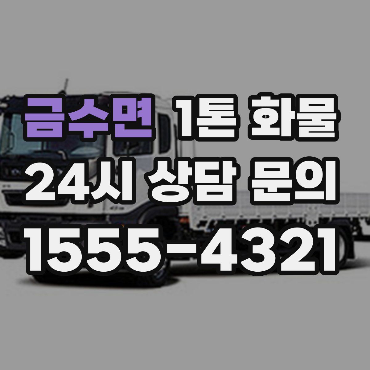 금수면 1톤 화물