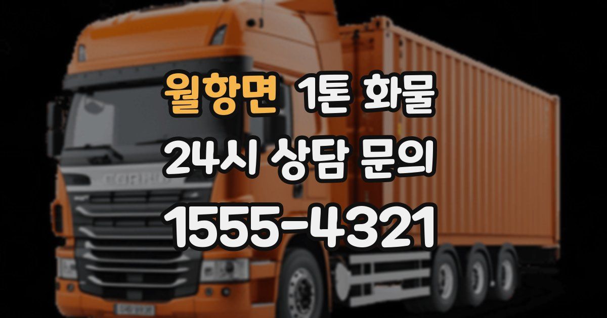 월항면 1톤 화물