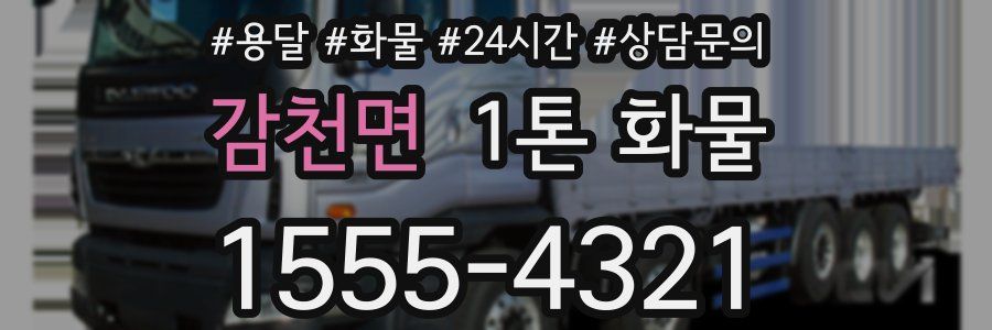 감천면 1톤 화물