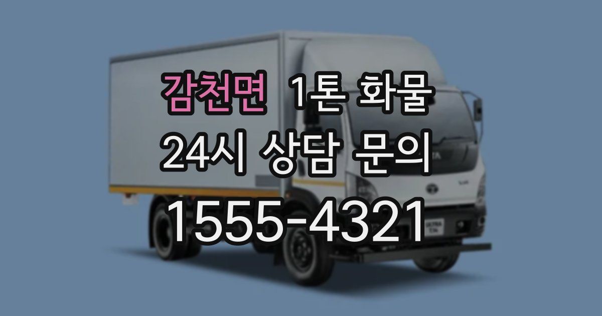감천면 1톤 화물