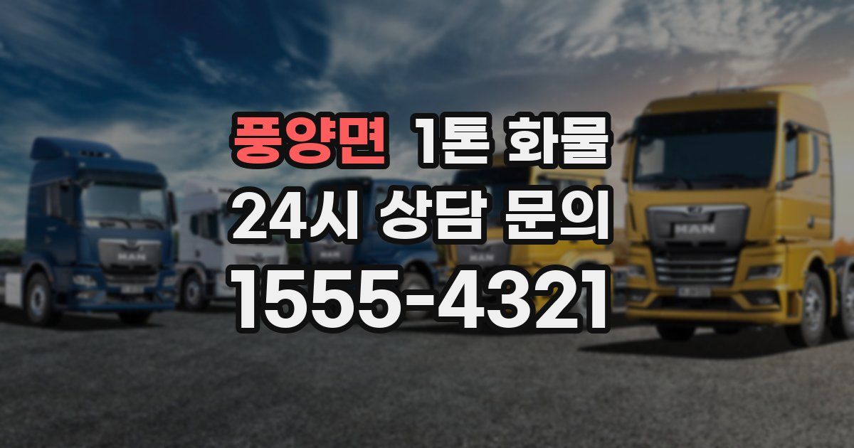 풍양면 1톤 화물