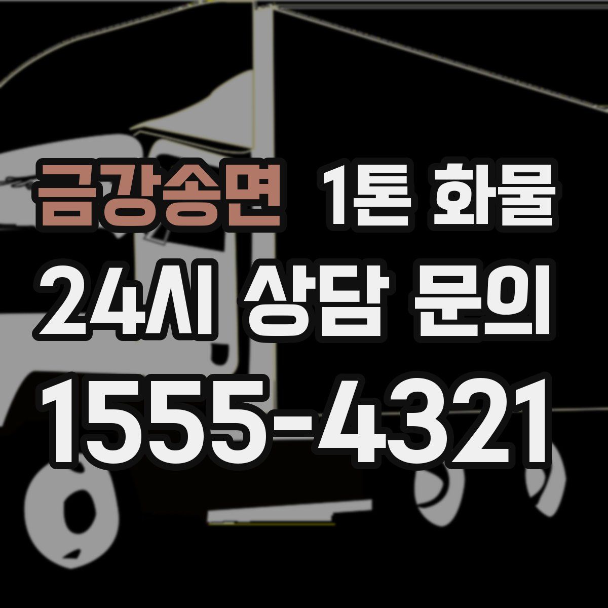 금강송면 1톤 화물