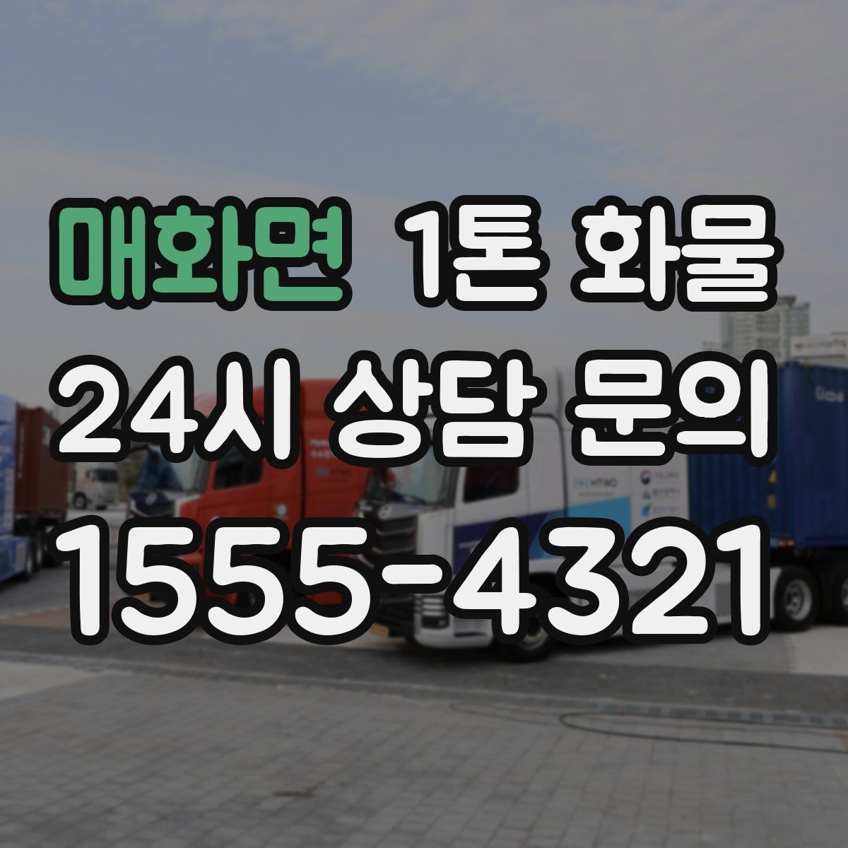 매화면 1톤 화물
