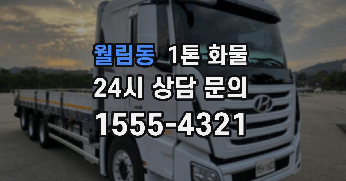 월림동 1톤 화물