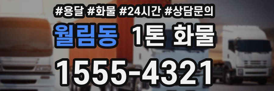 월림동 1톤 화물