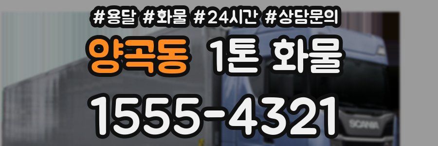 양곡동 1톤 화물