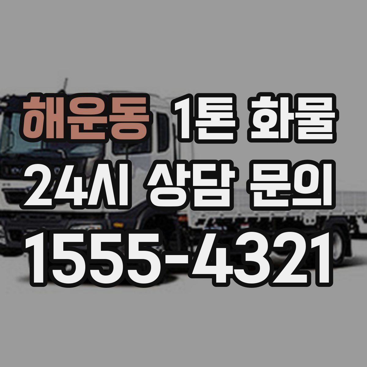 해운동 1톤 화물