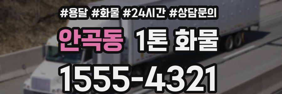 안곡동 1톤 화물