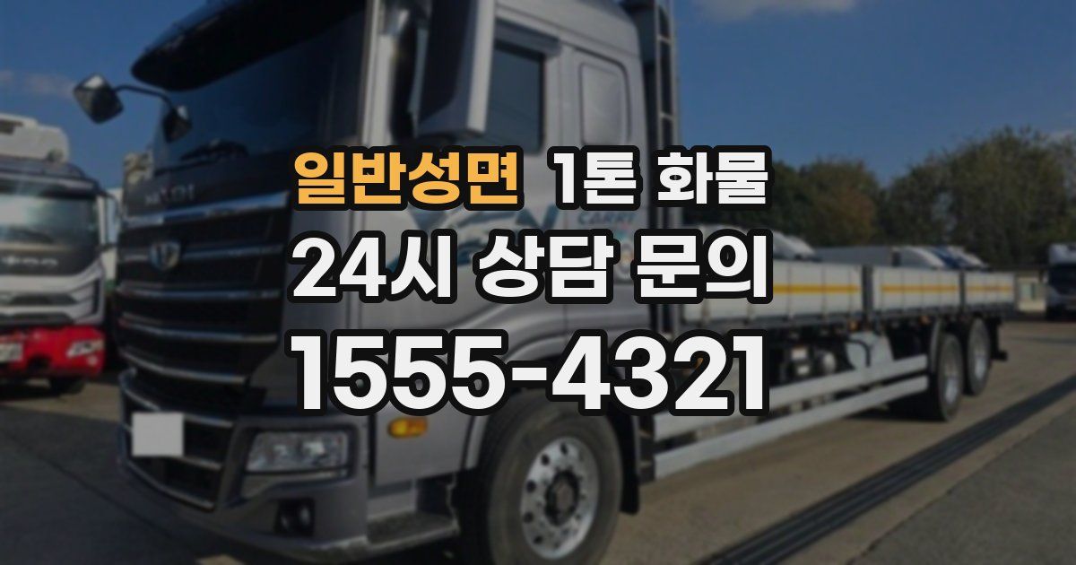 일반성면 1톤 화물