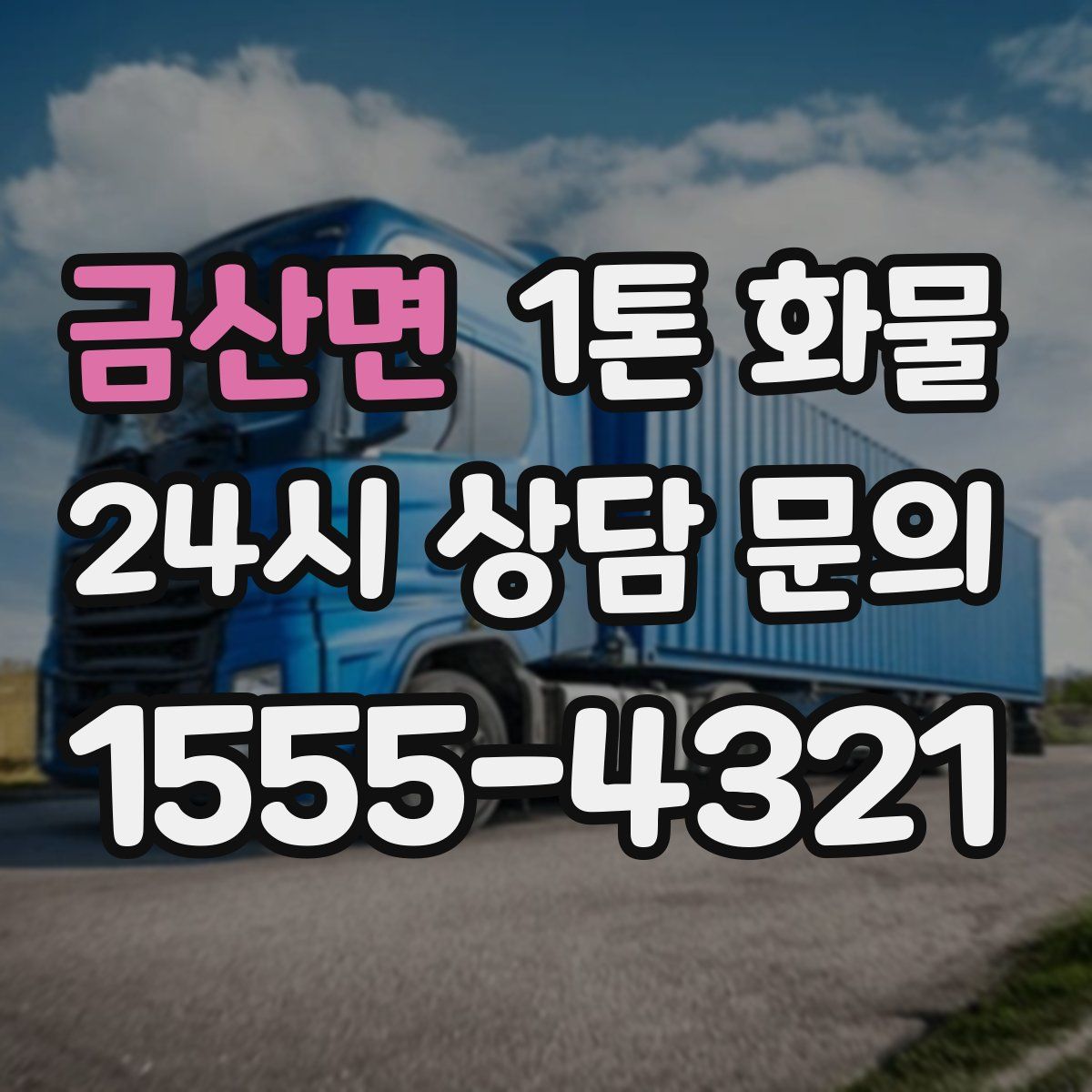 금산면 1톤 화물
