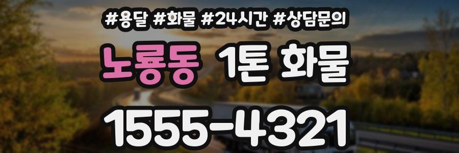 노룡동 1톤 화물