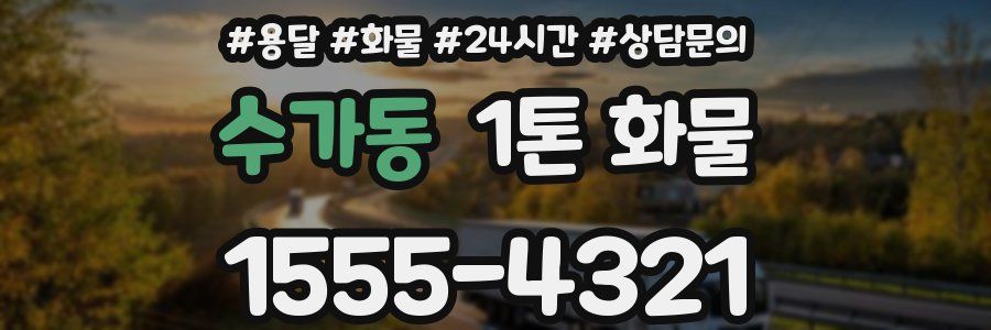 수가동 1톤 화물
