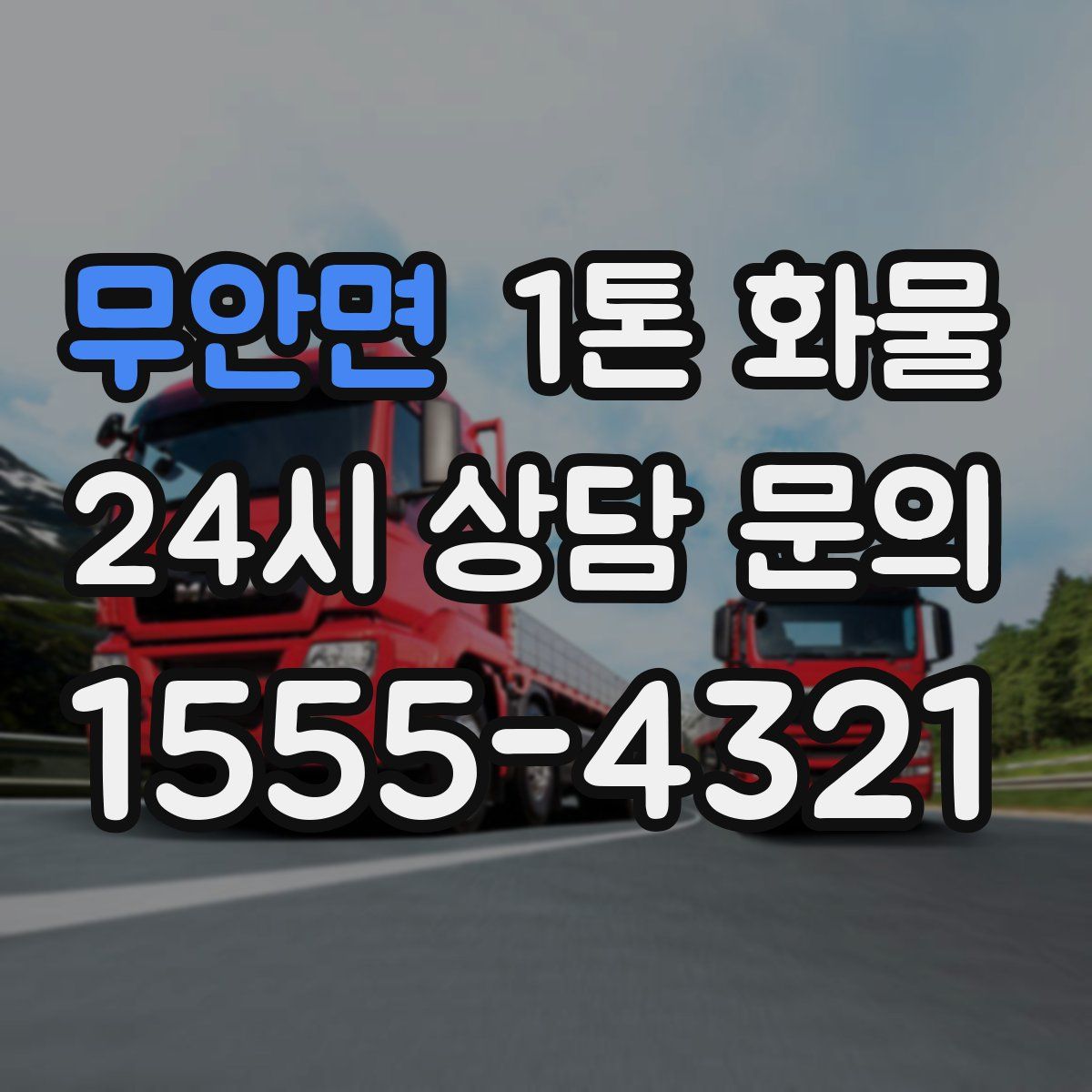 무안면 1톤 화물