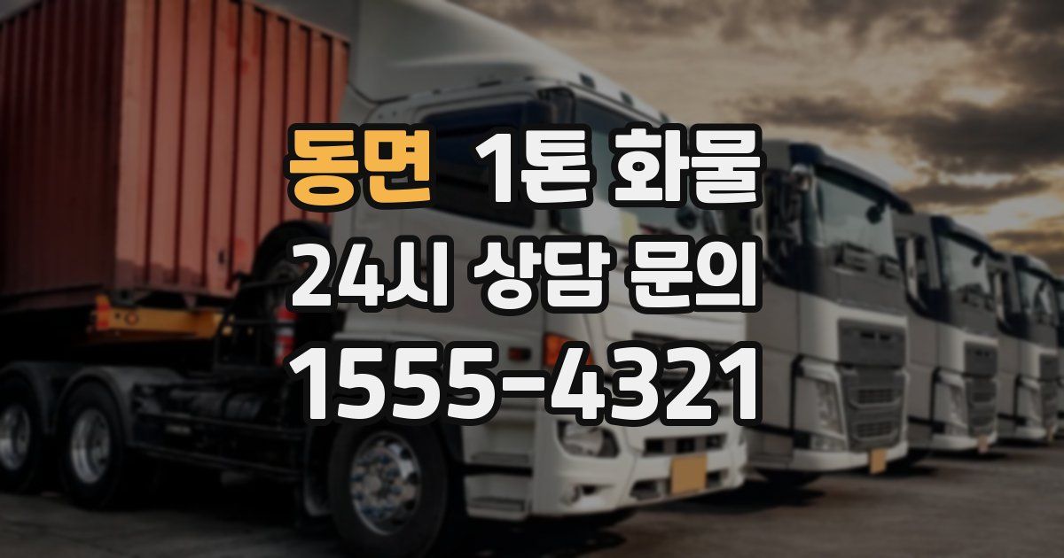 동면 1톤 화물