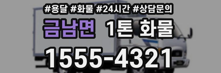 금남면 1톤 화물
