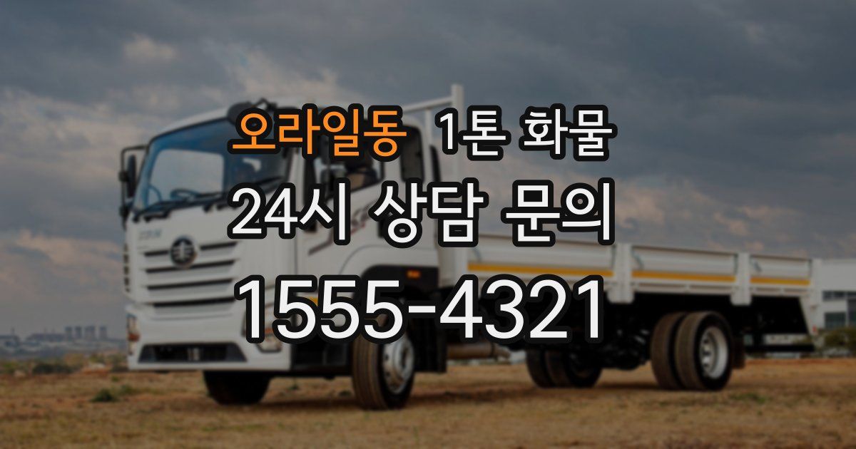 오라일동 1톤 화물