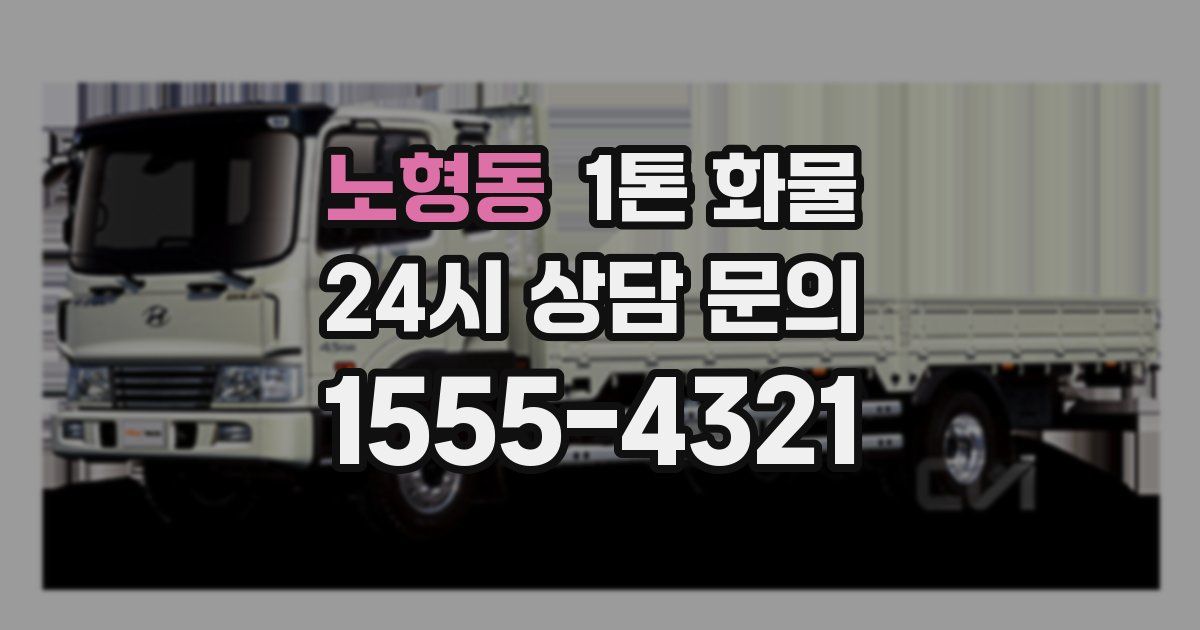 노형동 1톤 화물