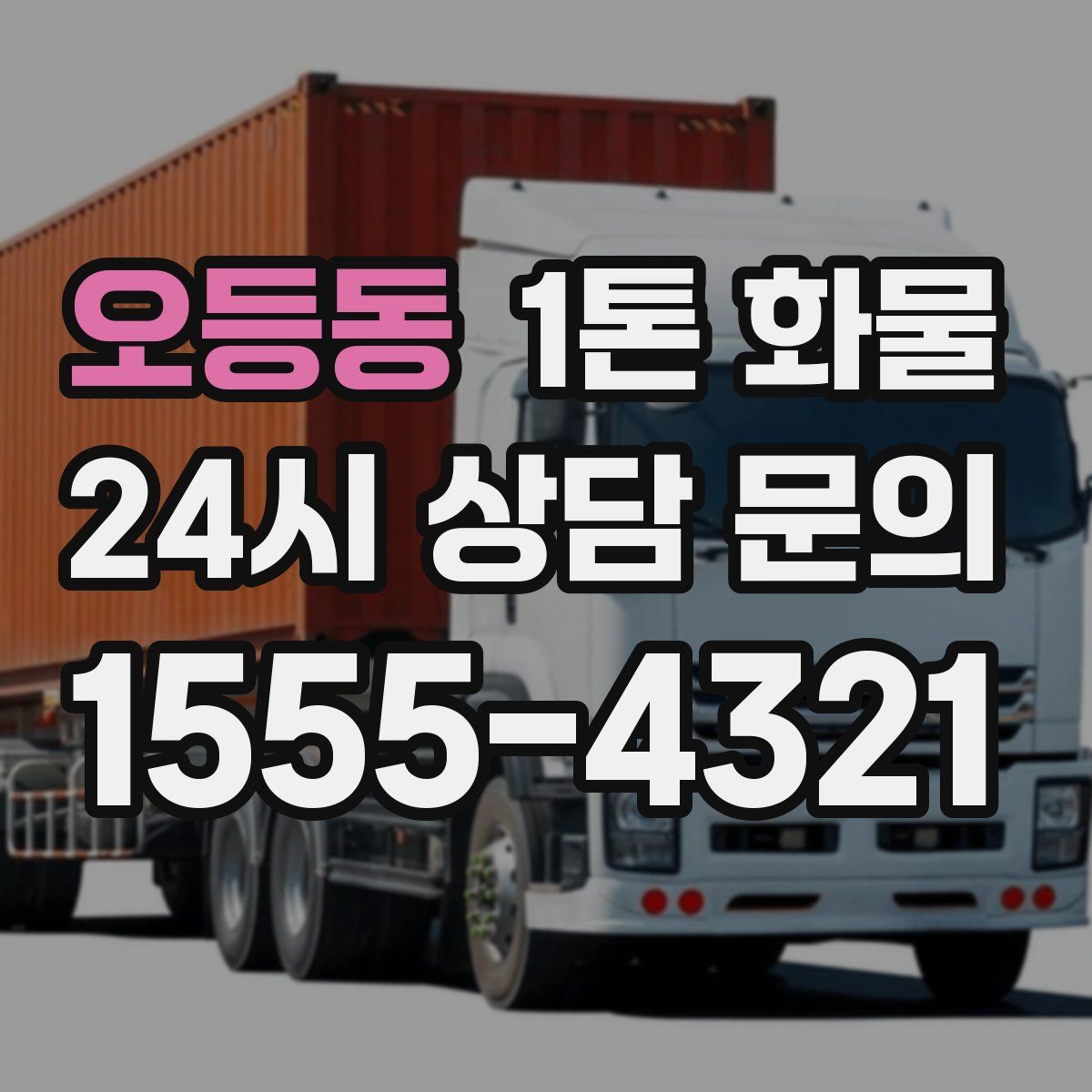 오등동 1톤 화물