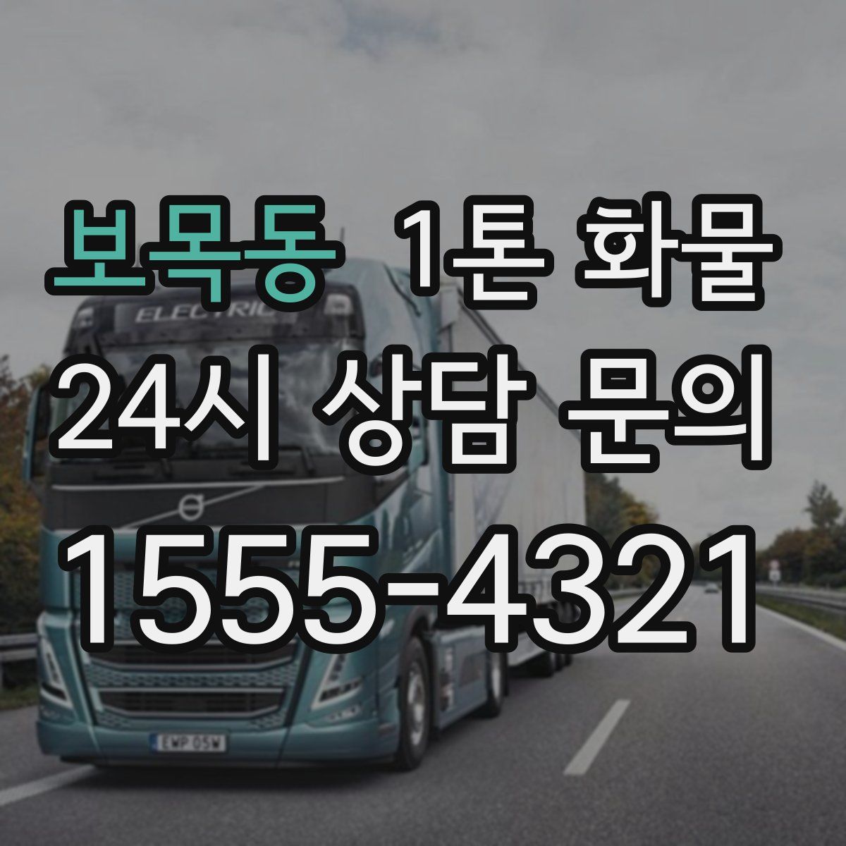 보목동 1톤 화물