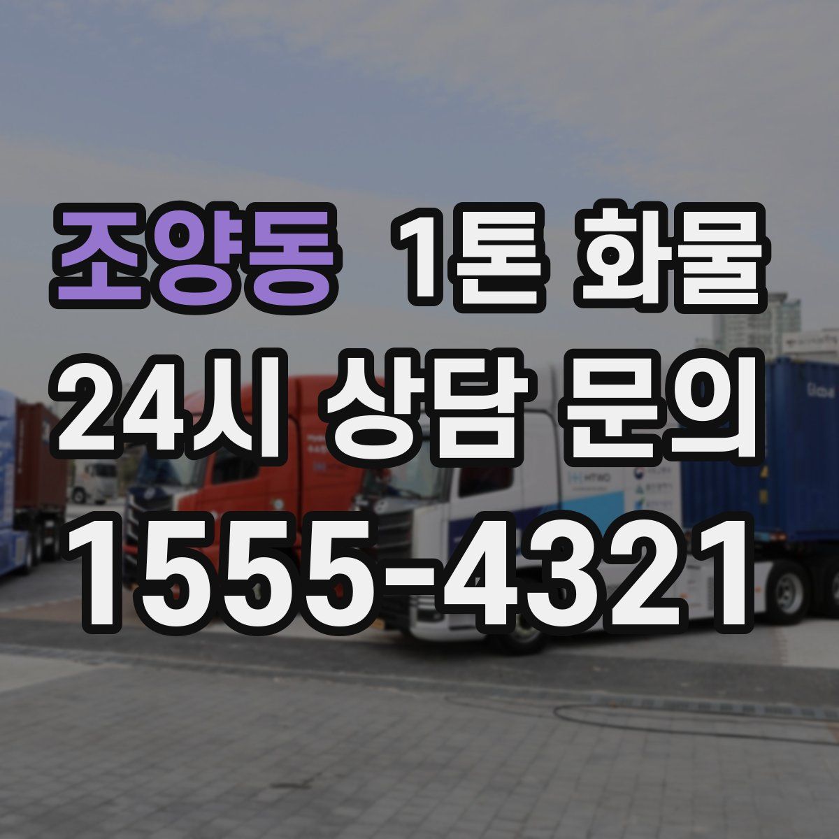 조양동 1톤 화물