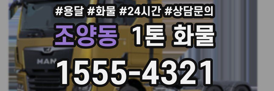 조양동 1톤 화물