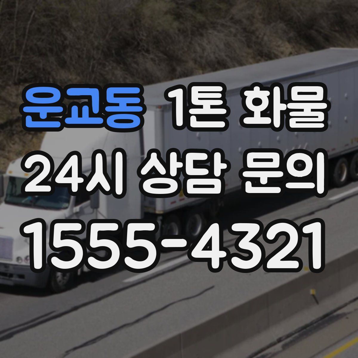 운교동 1톤 화물