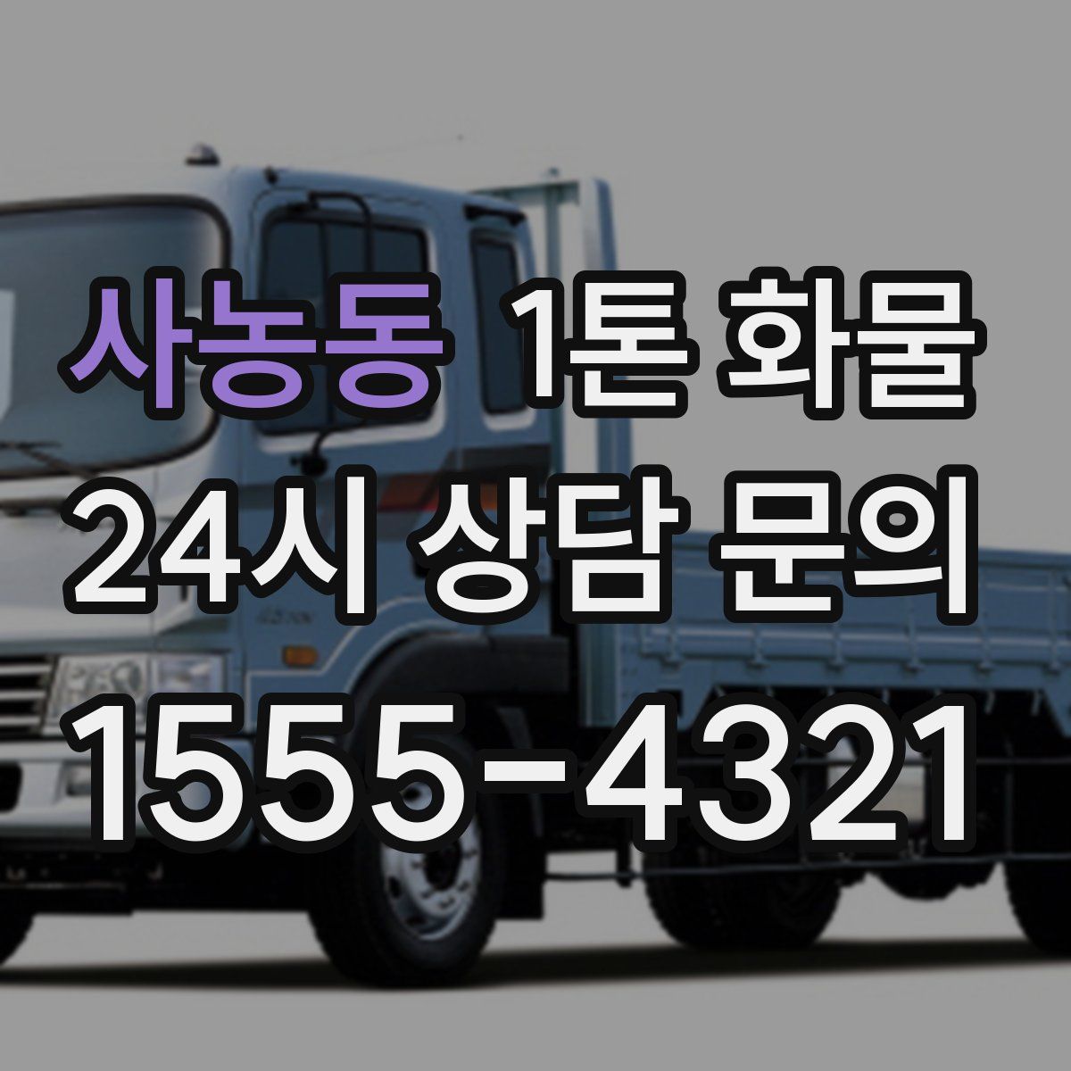 사농동 1톤 화물