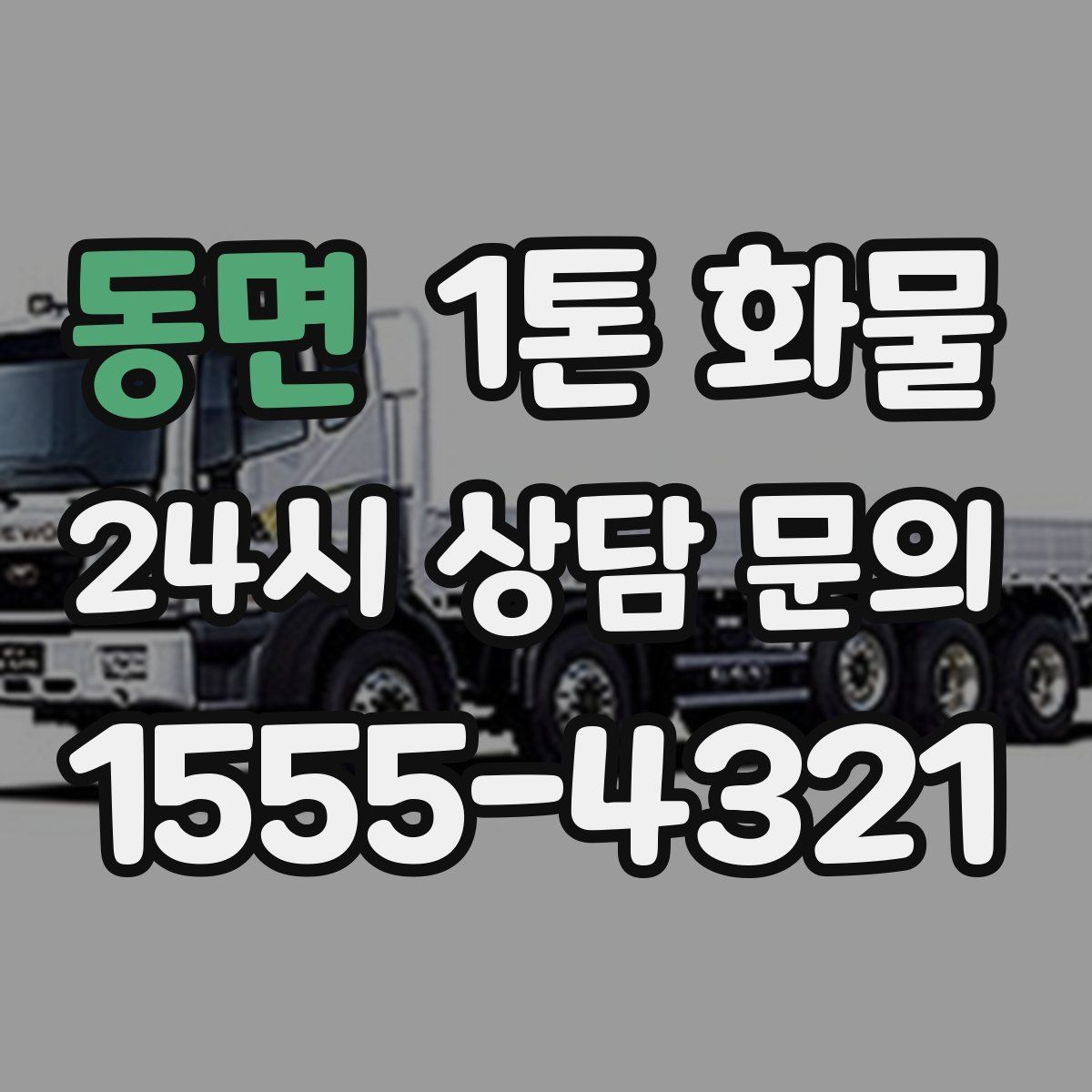 동면 1톤 화물