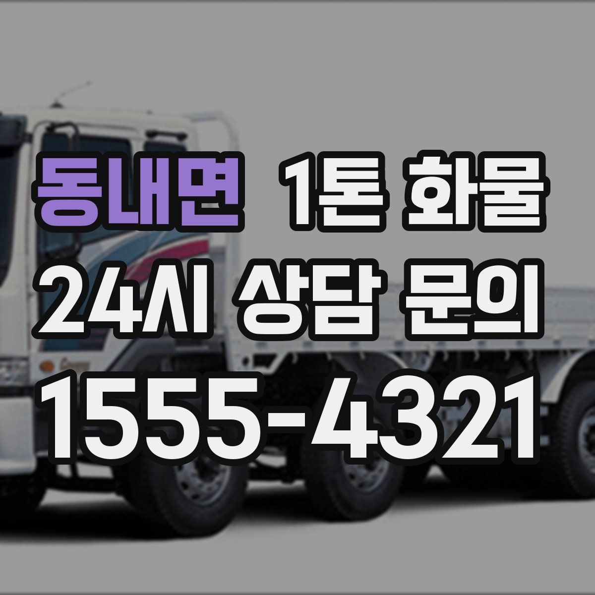 동내면 1톤 화물