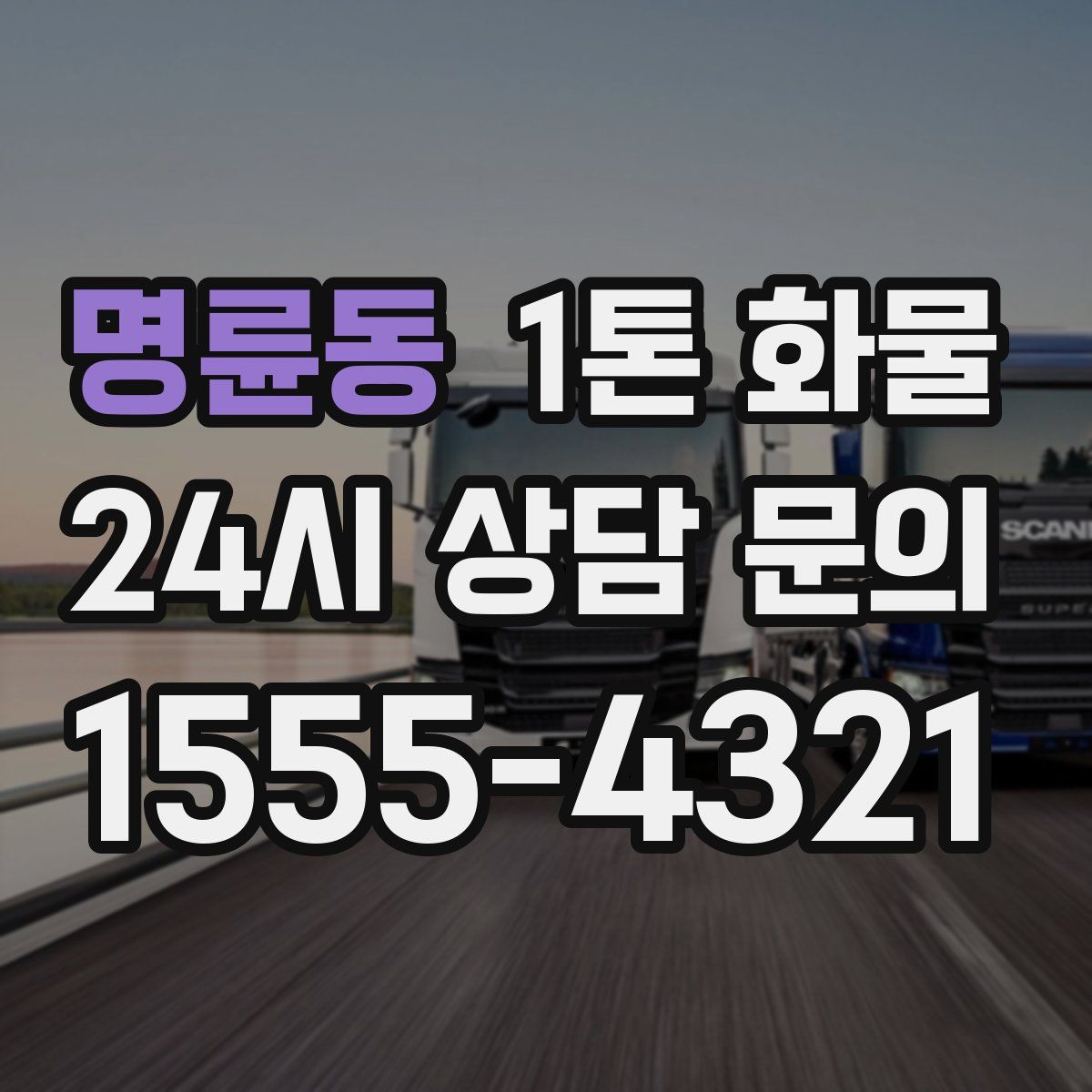 명륜동 1톤 화물