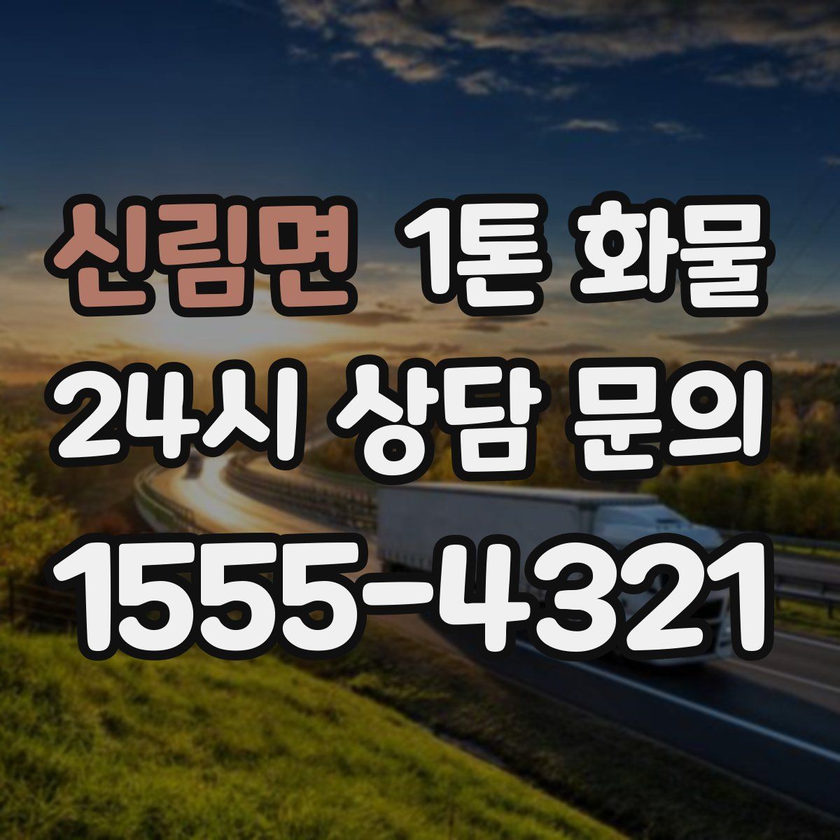 신림면 1톤 화물