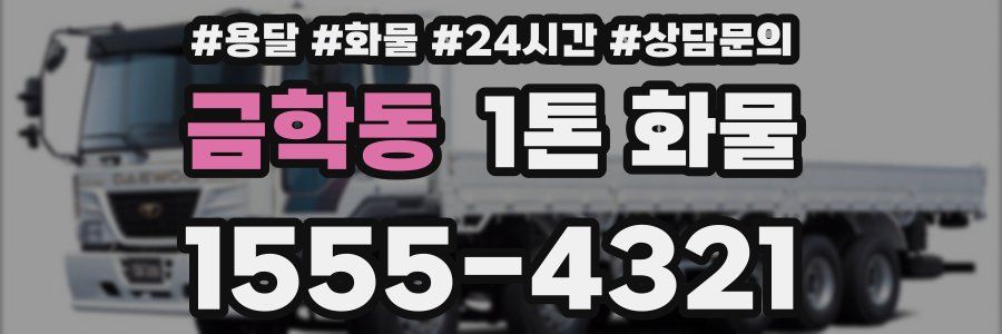 금학동 1톤 화물